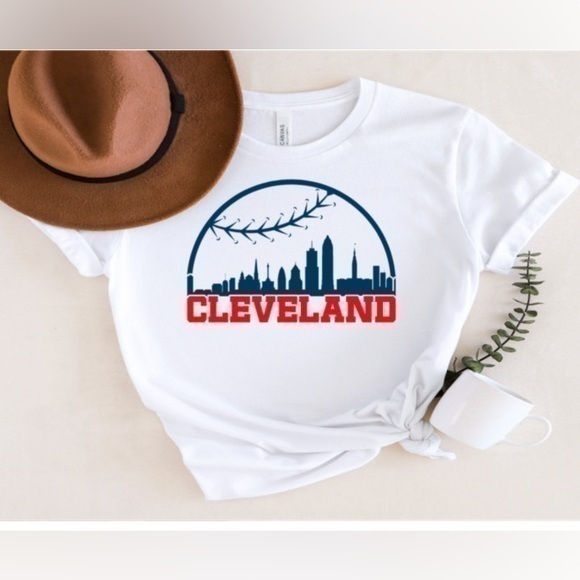 Bella Canvas Tops - Cleveland Guardians Skyline Tee